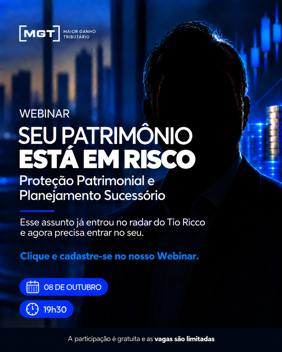 Convite para webinar: O que todo sócio precisa decidir agora. Dividendos, JCP e a nova tributação de alta renda. 06 de outubro, das 19h30 às 20h30